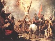 MURILLO, Bartolome Esteban The Martyrdom of St Andrew g oil painting on canvas